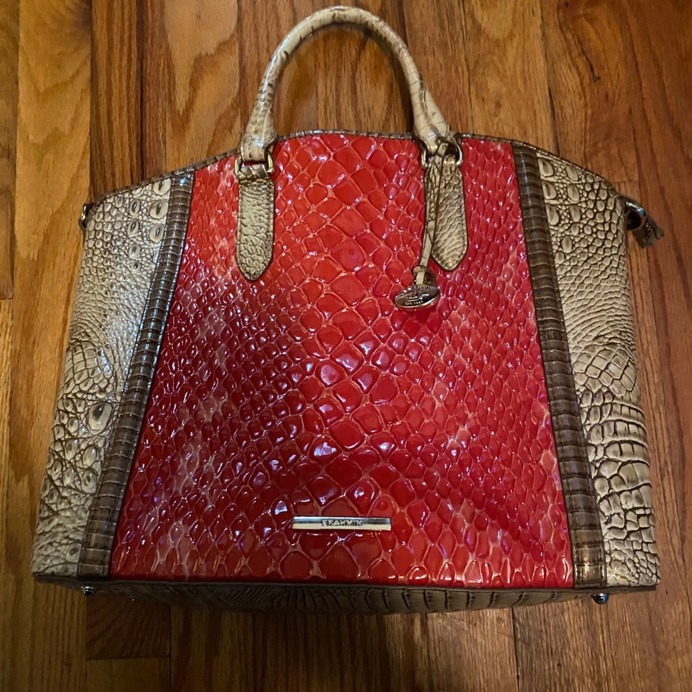 Reptile Texture Brahmin Hand bag